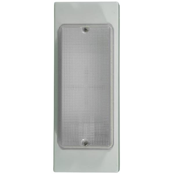 Dabmar Lighting W9300-W 13.19 x 5.03 x 3.08 in. 120 V 13 watts Powder Coated Cast Aluminum Surface Mounted Wall Fixture Light with PL13 Fluorescent Lamp; White W9300-W - main